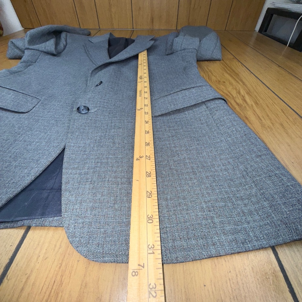 Vintage‎ Levis Action Suits Mens 40R Grey Wool Blend Blazer Jacket Classic - Picture 5 of 11